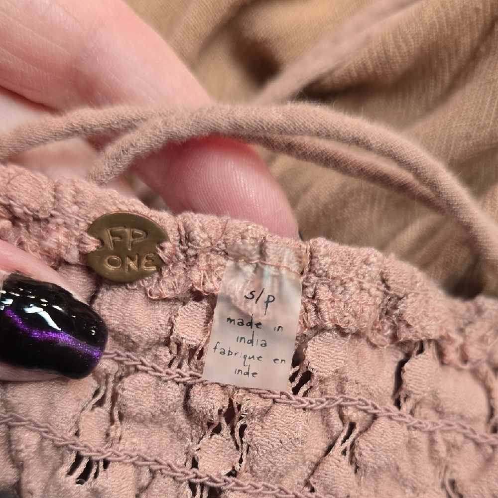 Elegant Pink Free People Lace Dress - Picture 10 of 10
